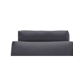 Têtière appuie tête tissu gris clair pour canapé d'angle ALIX - module confort - ALIX