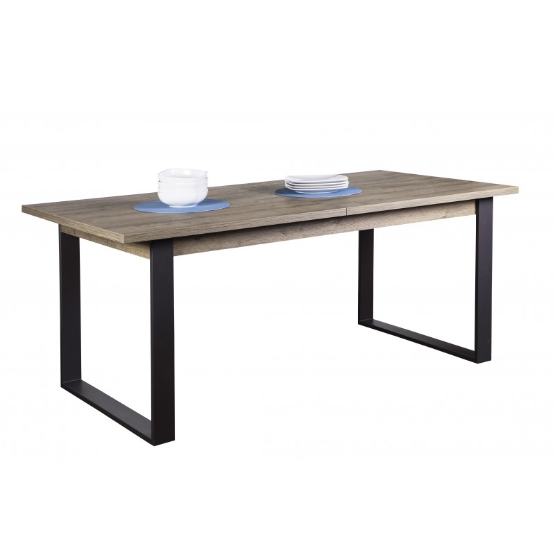 Table extensible 180-240 cm finition bois & métal - FABRIC