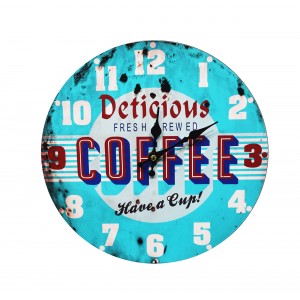 Horloge ronde american vintage - US COFFEE