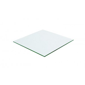 Plateau carré 100x100 en verre trempé transparent - dessus de table résistant - Pour table & table basse