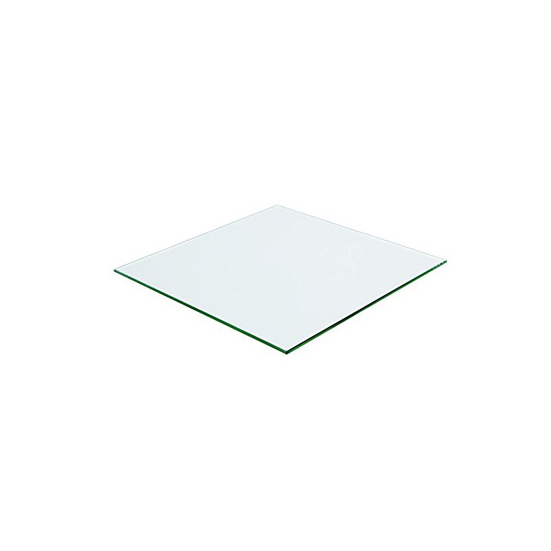 Plateau carré 100x100 en verre trempé transparent - dessus de table résistant - Pour table & table basse