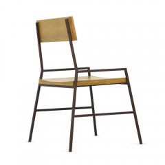 Chaise en bois de pin et métal - NORDIK