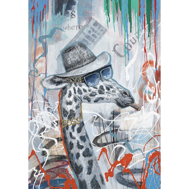 Peinture sur toile cadre décoratif décoratif girafe - GIRFOU