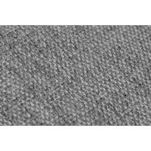 Chaise rotative en tissu gris et pieds bois - UNDER (zoom tissu)