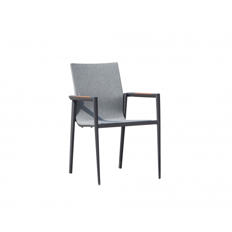 Chaise de jardin en aluminium pour table de repas - ROATAN