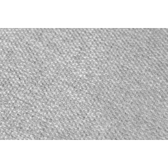 Chaise rotative en tissu gris clair et pieds bois - UNDER (zoom matière)