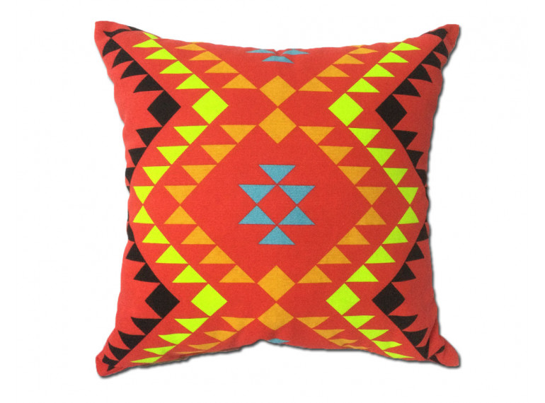 Coussin motif tribal rouge 45*45 - RED TRIBE