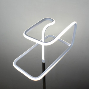 Lampe design à poser originale LED - led vu du dessus - SPOK