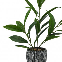 Plante artificielle avec pot et tiges fines H38 cm - zoom - EXOTIC