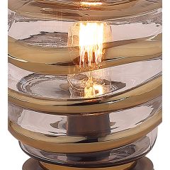 Lampe vintage en verre soufflé - zoom - MADISSON