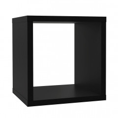 Etagère cube 1 casier décor en bois - 5 coloris - vue d'angle - MAURO