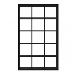 Etagère cube 15 casiers bibliothèque moderne - vue de face - MAURO