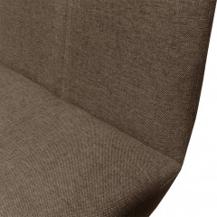 Lot de 2 chaises de bar style scandinave en tissu - zoom matière - MANON