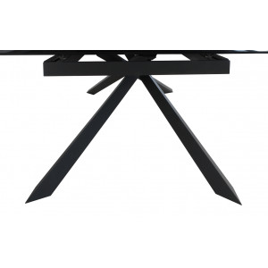 Table extensible plateau en verre gris 160/240 cm - zoom - TWIST