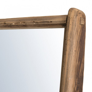 Miroir à poser en pin recyclé H.165 cm - zoom sur le miroir - ORIGIN