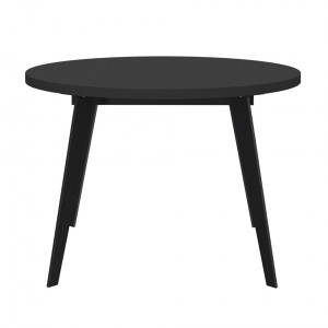 Table ronde en bois extensible D.110 cm - vue de face - XTRA