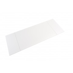 Table extensible en céramique blanc pure L160/240cm - zoom matière - UNIK