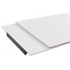 Table extensible en céramique blanc pure L160/240cm - zoom rallonge - UNIK