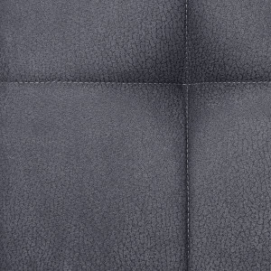 Lot de 2 chaises rotatives 180° capitonnées en tissu gris anthracite  - zoom tissu de qualité - HORTENSE