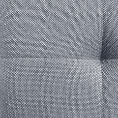 Lot de 2 chaises rotatives 180° capitonnées en tissu gris clair - zoom tissu de qualité - HORTENSE