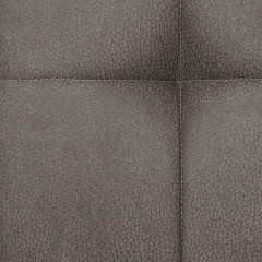 Lot de 2 chaises rotatives 180° capitonnées en tissu taupe - zoom tissu de qualité - HORTENSE