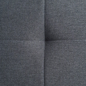Lot de 2 chaises rotatives 180° capitonnées en tissu gris bleu - zoom tissu de qualité - HORTENSE