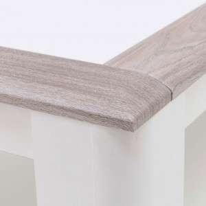 Table basse en bois finition brillante avec étagère - vue zoom - CANNE