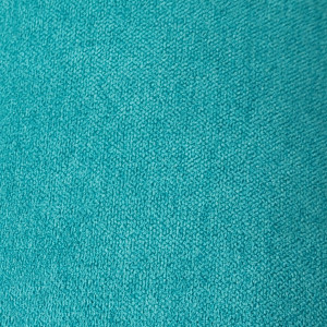 Canapé droit 2 places en tissu capitonné avec piètement bois - Turquoise - Vue matière -  AXEL