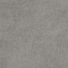 Canapé droit 3 places en tissu avec 2 coussins d'accoudoirs et piètement métal - gris - Zoom matière -  TYNA