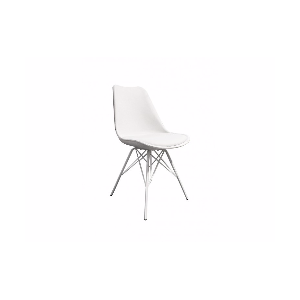 chaise style scandinave vintage - pieds design métal et assise confortable -  FILO
