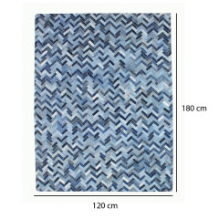 Tapis en jeans recyclés 120x180cm - dimensions - JOREL