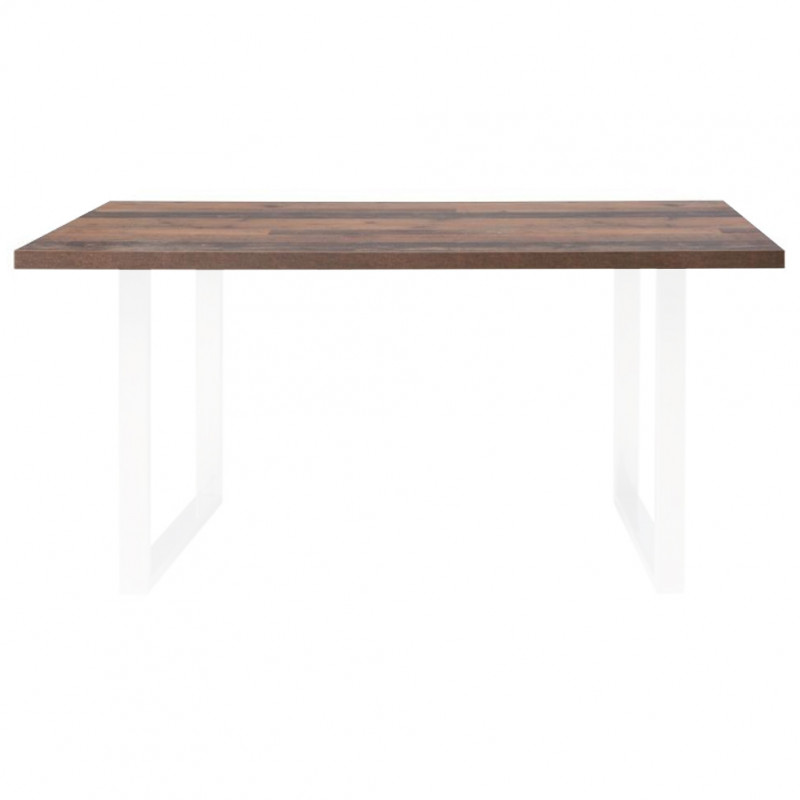 Plateau de table en bois effet vintage - vue de face - CHOICE