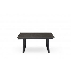 Table extensible en céramique vintage grey L160/240cm - Pieds n°1 : Type luge - UNIK