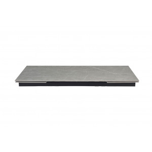 Table extensible en céramique marbre grey L160/240cm - vue de face - UNIK
