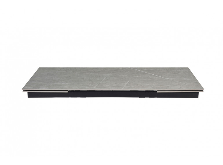 Table extensible en céramique marbre grey L160/240cm - vue de face - UNIK