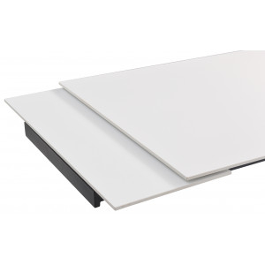 Table de repas avec plateau blanc pure - Z + barre centrale - PIEDS N°5