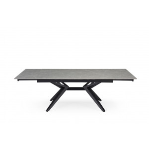 Table de repas avec plateau marbre grey - Z + barre centrale - PIEDS N°5