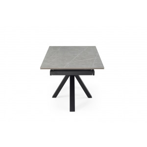 Table de repas avec plateau marbre grey - croix pleine - PIEDS N°7