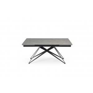 Table de repas avec plateau marbre grey - design épuré - PIEDS N°6