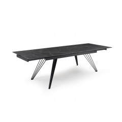 Table de repas avec plateau marbre noir - 4 pieds - PIEDS N°4