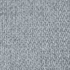 Canapé d'angle gauche en tissu chiné gris avec piètements fins en métal chromé - zoom tissu - FANNY