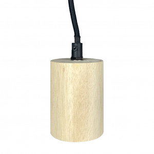 Suspension lumineuse en bois clair - zoom - PRAO 324