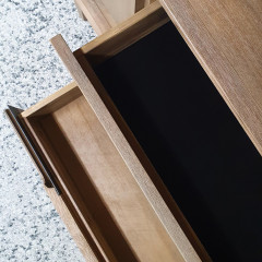 Armoirette de rangement en bois d'acacia - intérieur étagère - AMALFI