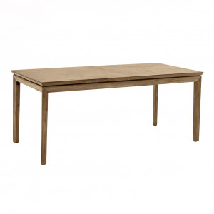 Table de repas extensible L180cm en bois d'acacia - vue de 3/4 - AMALFI
