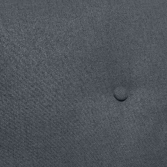 Canapé d'angle convertible en tissu gris avec coffre - zoom matière - LEO