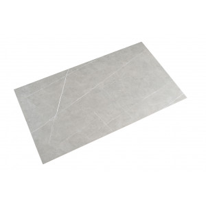 Table basse en céramique finition marbre grey - zoom plateau - UNIK