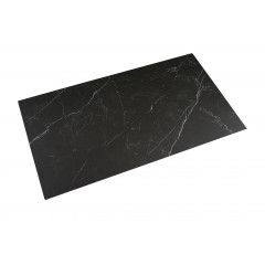 Table basse en céramique 120x60cm marbre noir - zoom plateau - UNIK