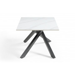 Table basse en céramique 120x60cm marbre blanc - UNIK