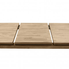 Table de repas extensible L180cm en bois d'acacia - rallonge à poser - AMALFI