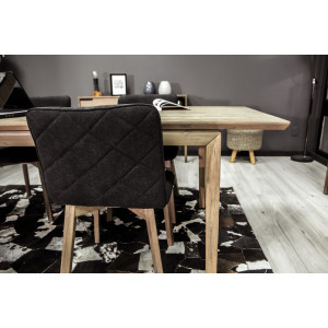 Table de repas extensible L180cm en bois d'acacia - vue en ambiance - AMALFI